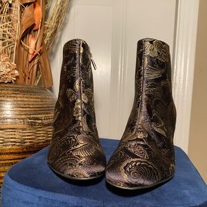 Franco Sarto Fabric Ankle Boots